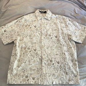 JACQUEMUS PRINT FLOWERS Beige Flowers 'La Chemise Moisson' Short Sleeve Shirt